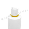 24 410 White and Yellow Plastic Smooth Round Screw Disc Top Cap Lids