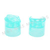 24mm Transparent Blue Disc Top Cap for Cosmetic Industry