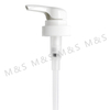 38 400 White Ribbed Plastic Lotion Pump with Left And Right Lock