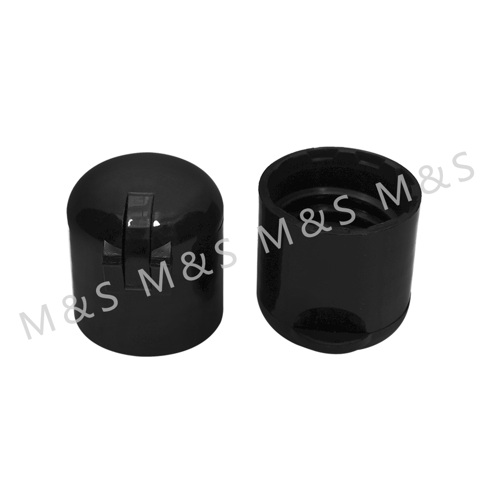 18mm black flip top cap for bottle