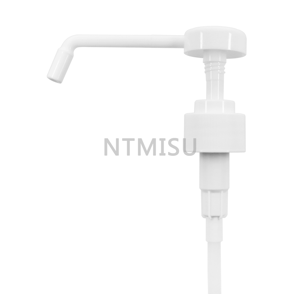 Professional Manufacture 28 410 White Screw Plastic Dispenser Lotion Pump with Long Nozzle