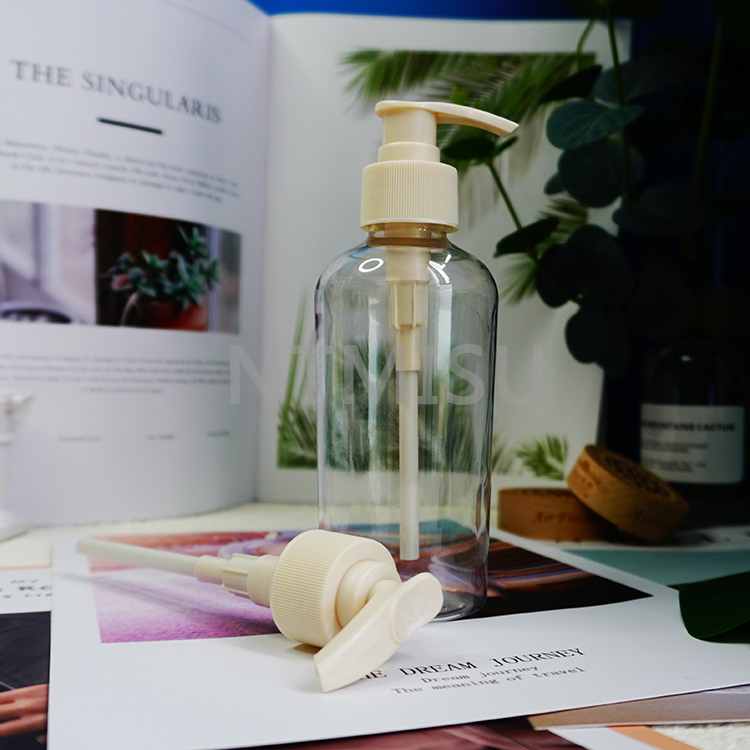 24mm White Plastic Lotion Pump Rotary Switch Thread Emulsion Pump Press Duck-bill Pump