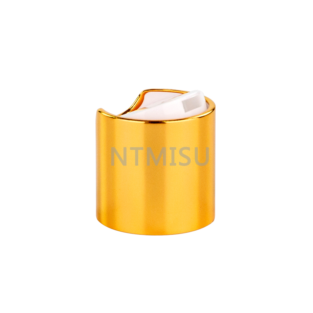  28mm Shiny Gold Aluminum Disc Top Cap 
