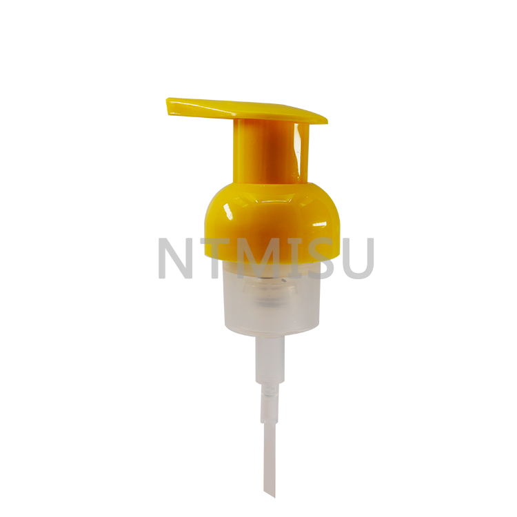 Yellow Plastic Foam Dispenser Pump 40mm