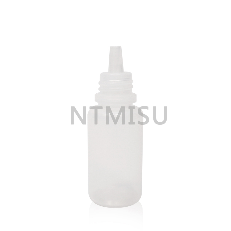 10 ml White Empty Plastic Dropper Bottle With Screw Cap