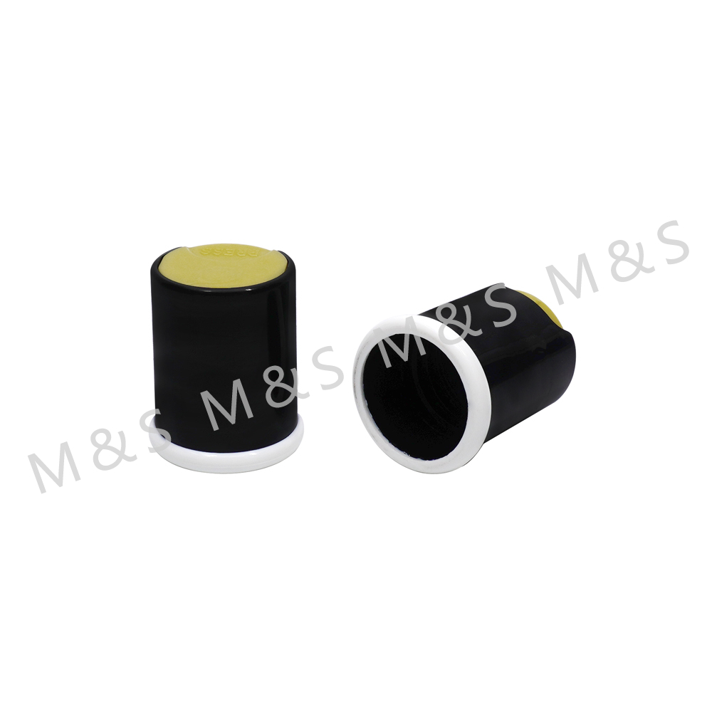 27mm High Quality Black And White Disc Top Cap