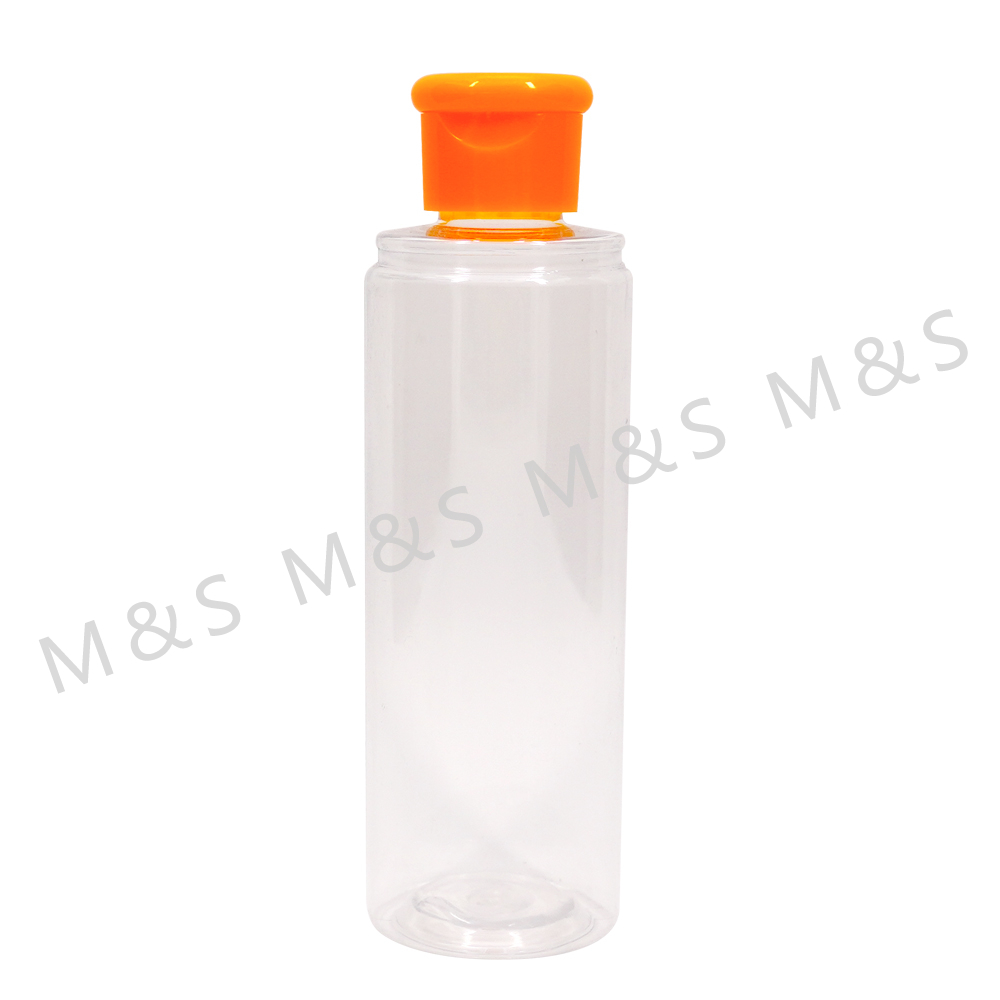 20 410 Orange Plastic Smooth Round Screw Flip Top Cap for Bottle