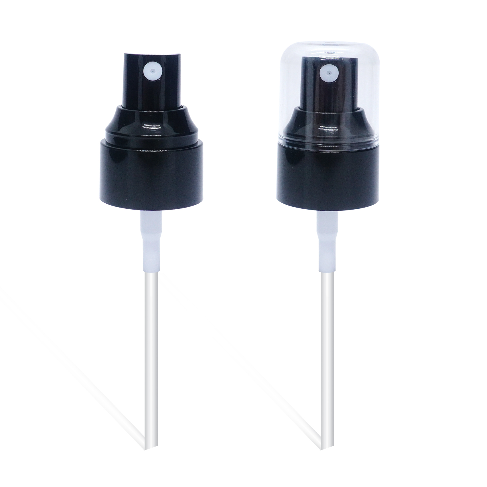 Black Plastic Double Wall Fine Mist Sprayer with AS Cap