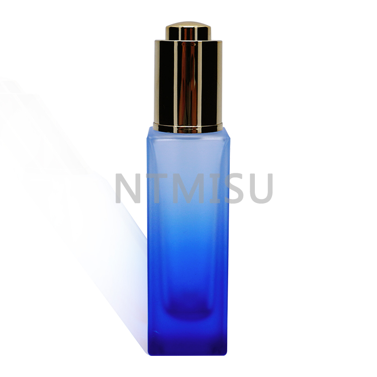 30ml Gradient Blue Forsted Dropper Glass Bottle 