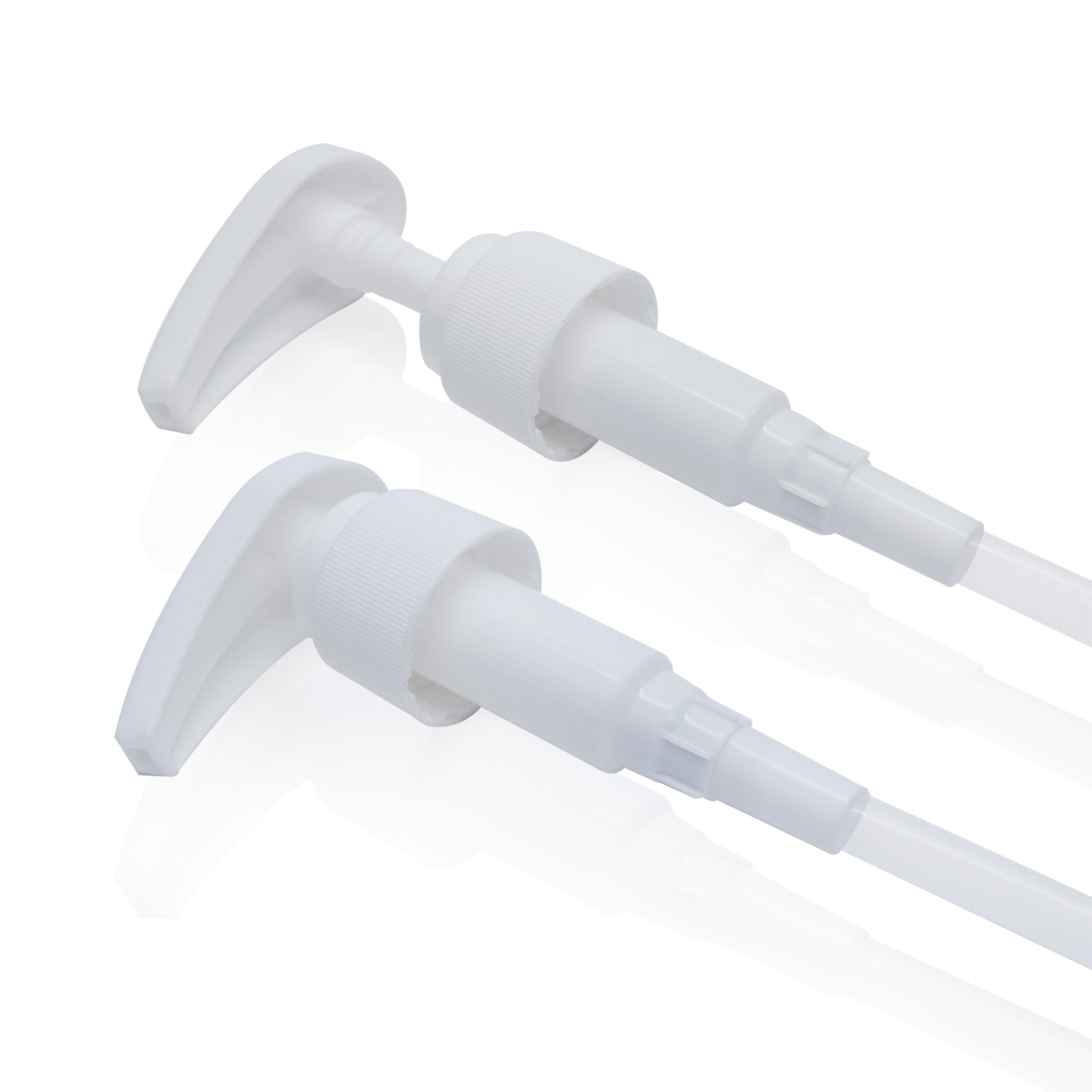 Ribbed Plastic Dispenser Lotion Pump