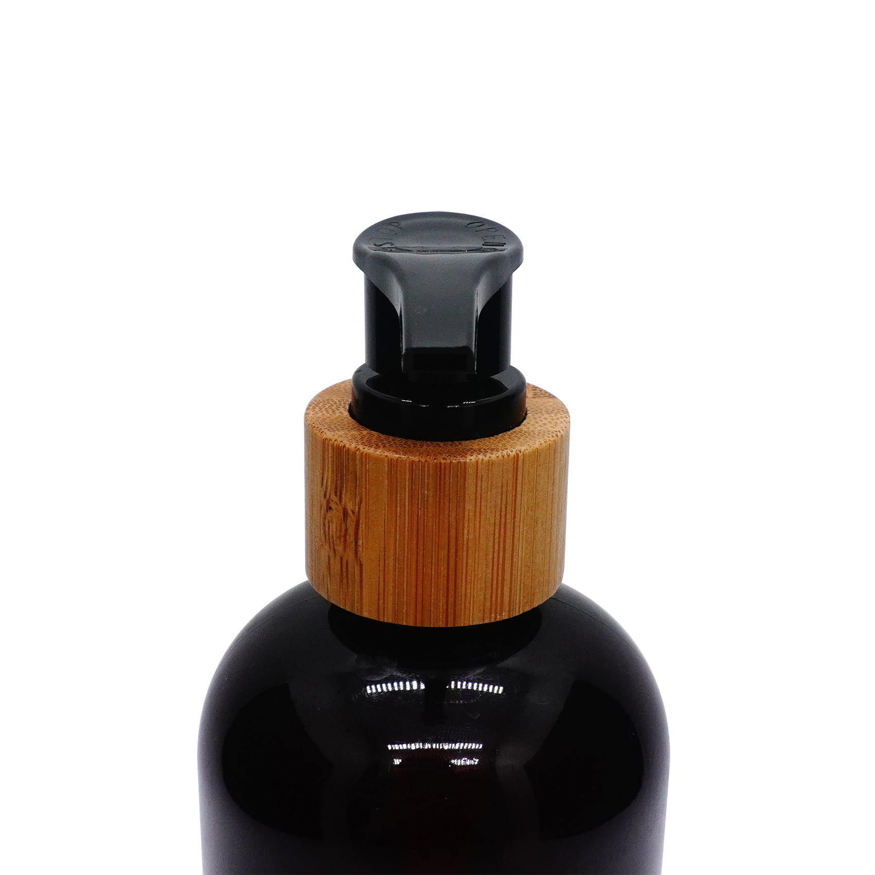 24mm Bamboo Black Lotion Pump