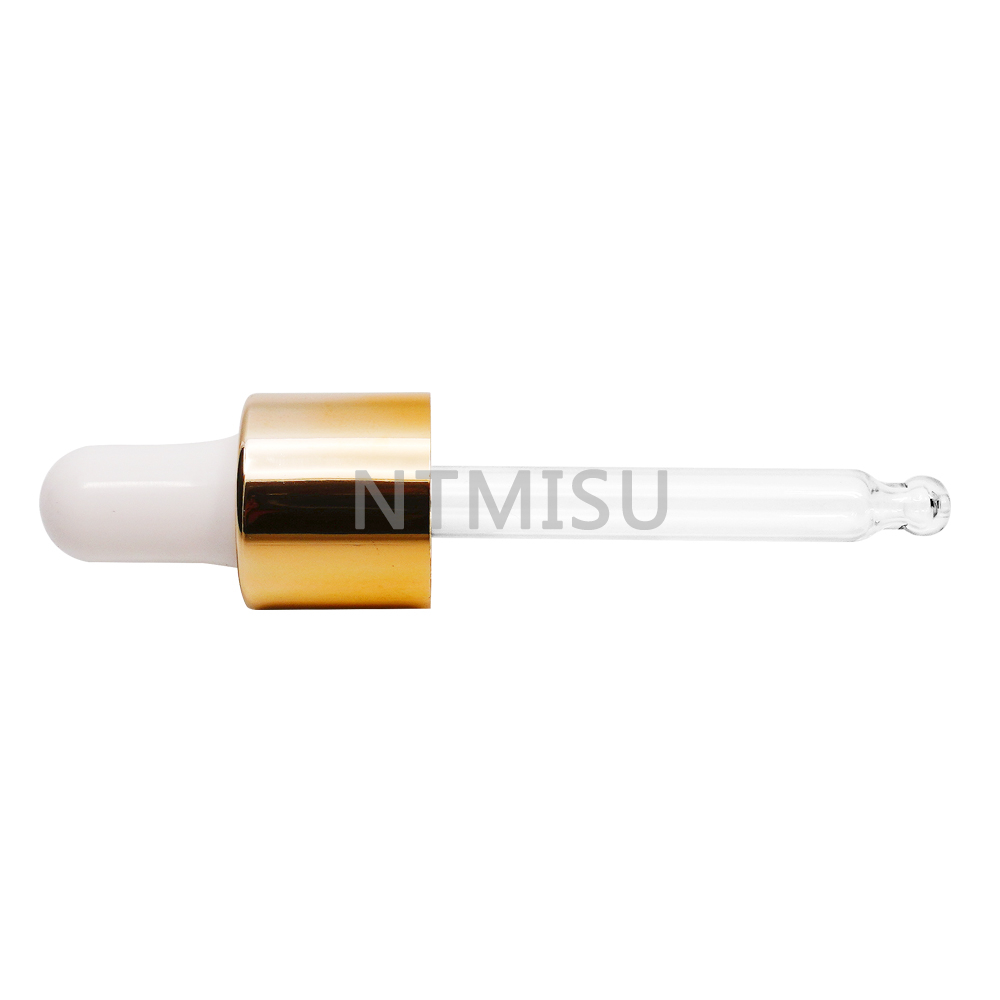 18 415 Aluminum Gold Dropper for Essential Oil bottle