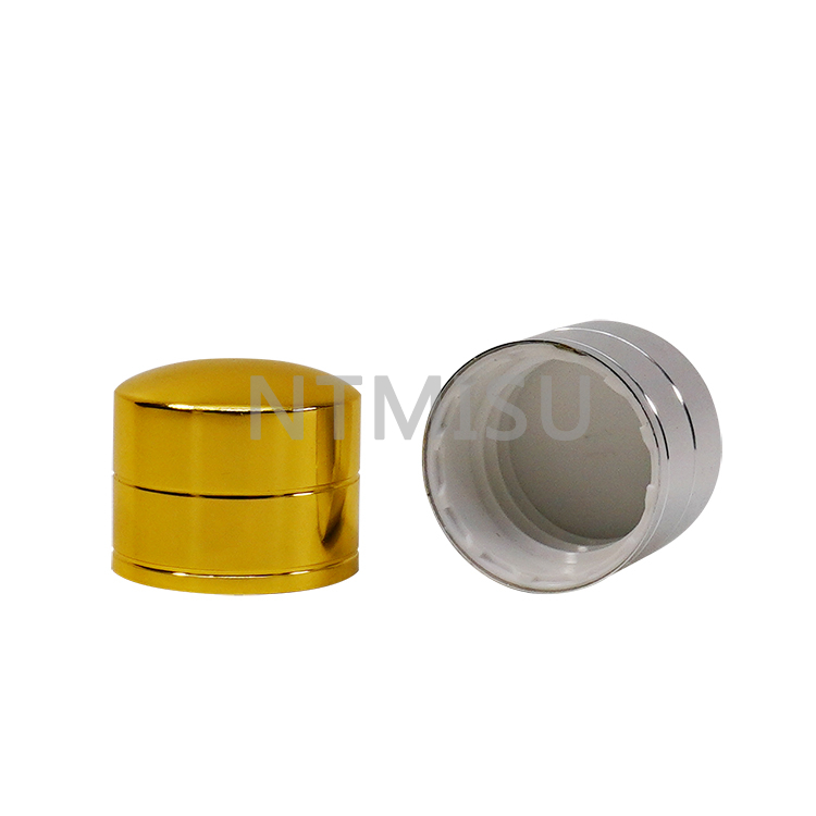 Curved Top 24 410 Shining Golden Silver Screw Cap for Bottles
