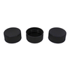 36 410 Black Round Plastic Ribbed Screw Top Cap for Bottle