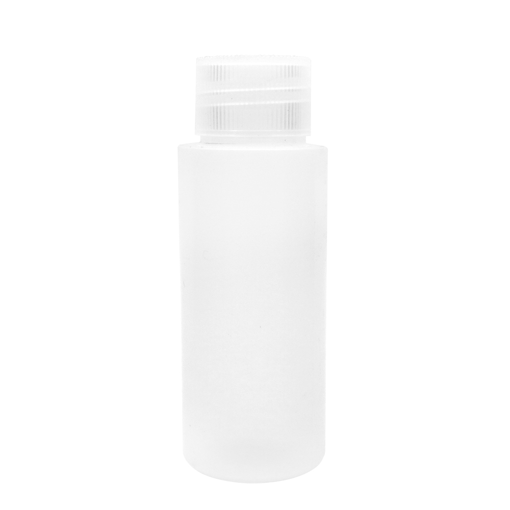 24 410 Transparent Plastic Ribbed Screw Top Cap for Bottle