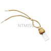 7ml Empty Hanging Car Perfume Glass Bottle with Wood Cap