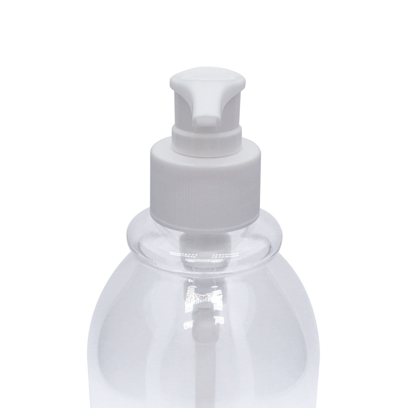 600ml Plastic Round Bottle Shampoo Bottle with Lotion Pump