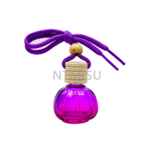 15ml Rose Red Glass Bottle with Bamboo Cap
