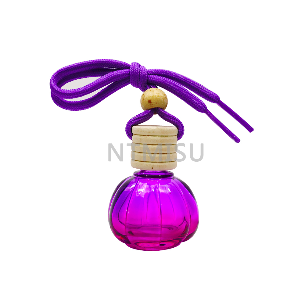 15ml Rose Red Glass Bottle with Bamboo Cap