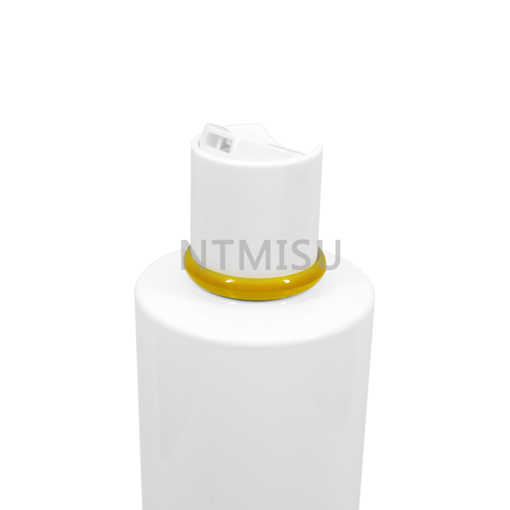 New Design Wholesale 24 410 White and Yellow Plastic Press Screw Disc Top for Bottles