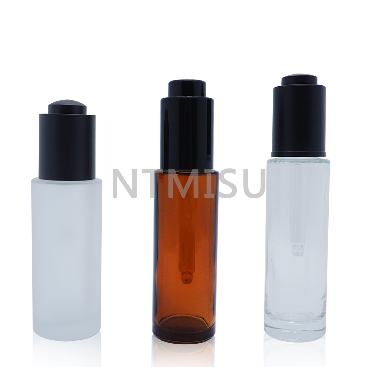 Factory Direct High Quality 18 410 Bright Black Press Dropper For Essential Oil Bottle