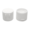 28 410 White Ribbed Shampoo Flip Top Cap for Bottle