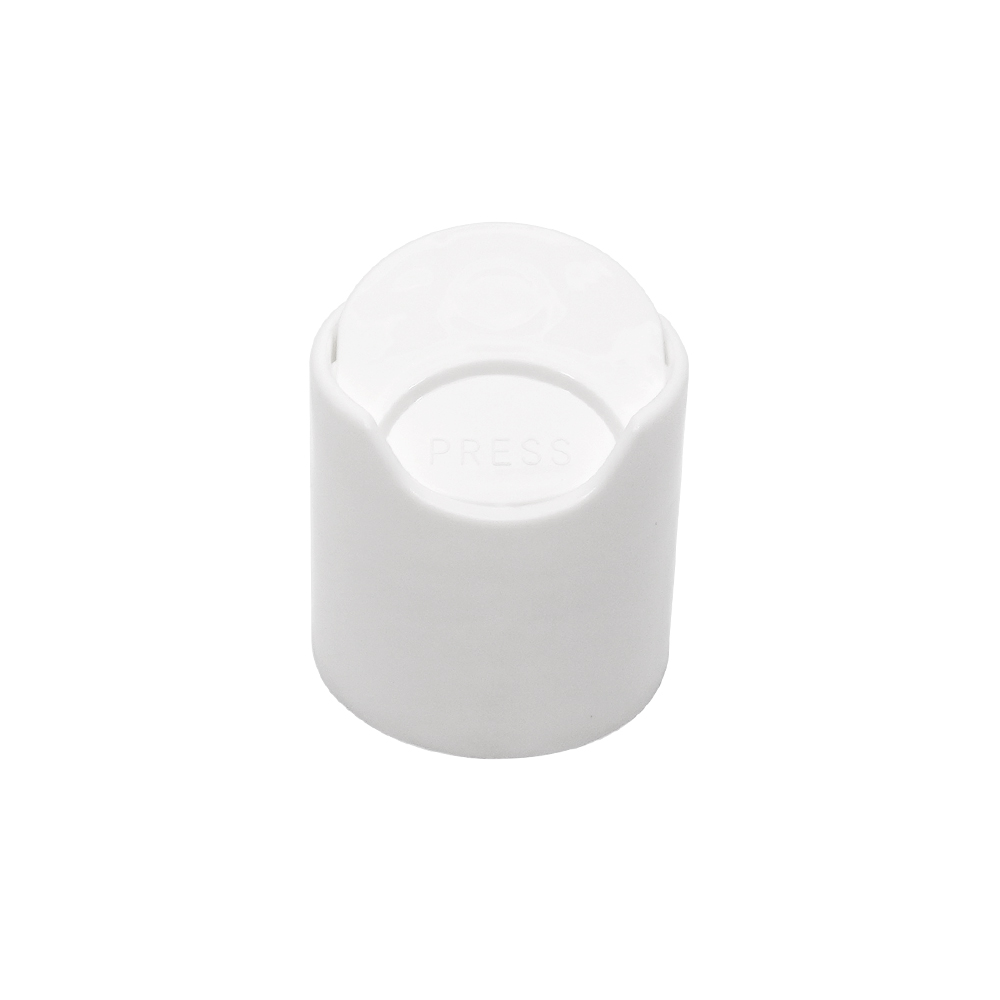 28mm High Quality White Disc Top Press Cap