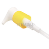 32 415 Yellow Ribbed Plastic Lotion Pump for Cosmetic Bottle