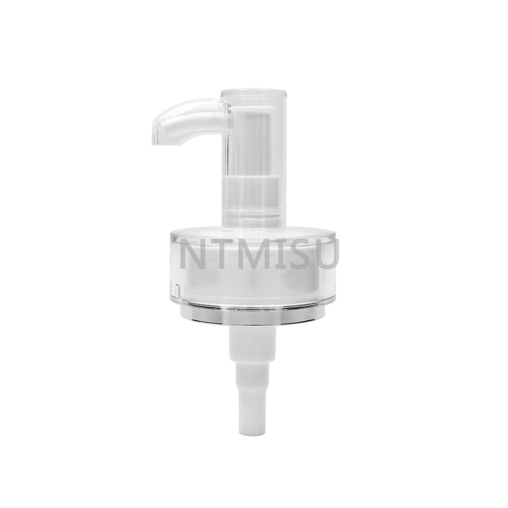 24 410 White with Silver Line Lotion Pump