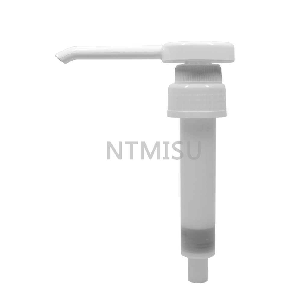 38 410 White Plastic Syrup Pump for Chocolate Dispensing