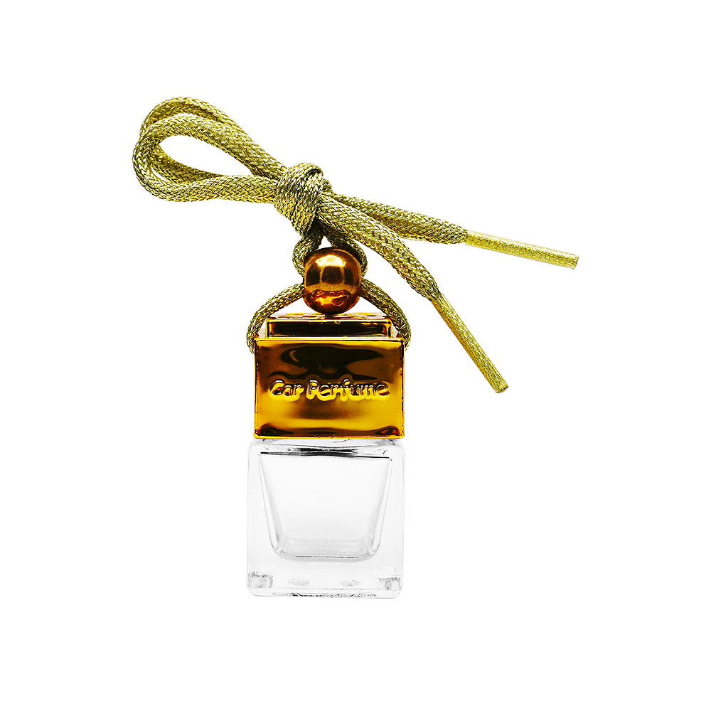 8mL Glass Car Perfume Pendant Small Empty Bottle Aromatherapy Car Hanging Perfume Bottle Car Supplies