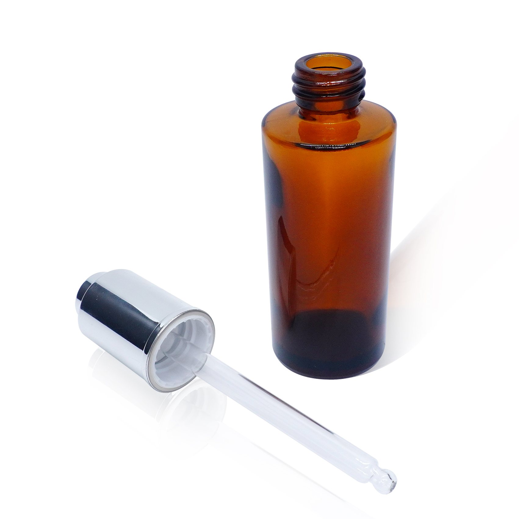 50ml Amber Glass Bottle with Dropper