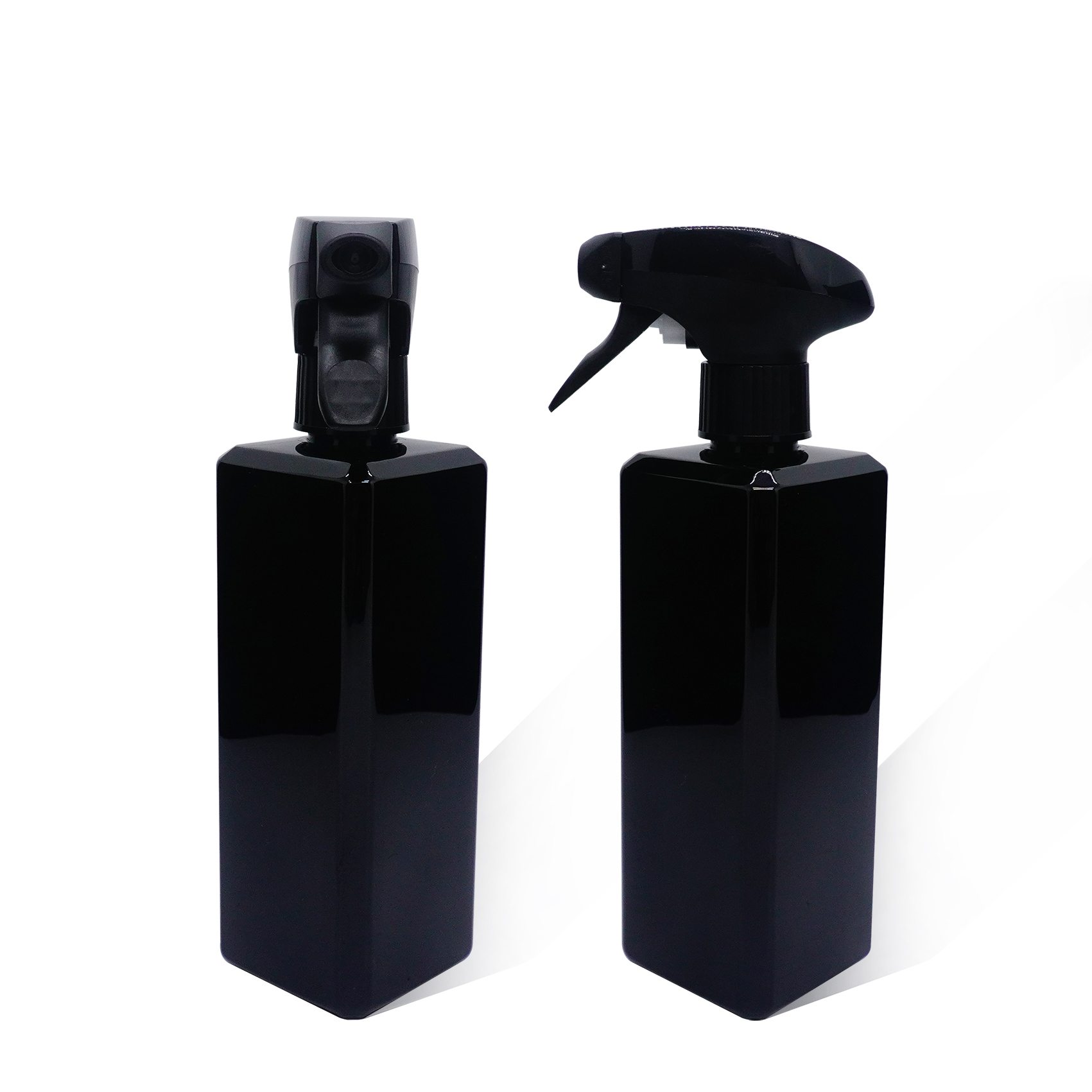 1000ml Plastic Black Square Sprayer Bottle 