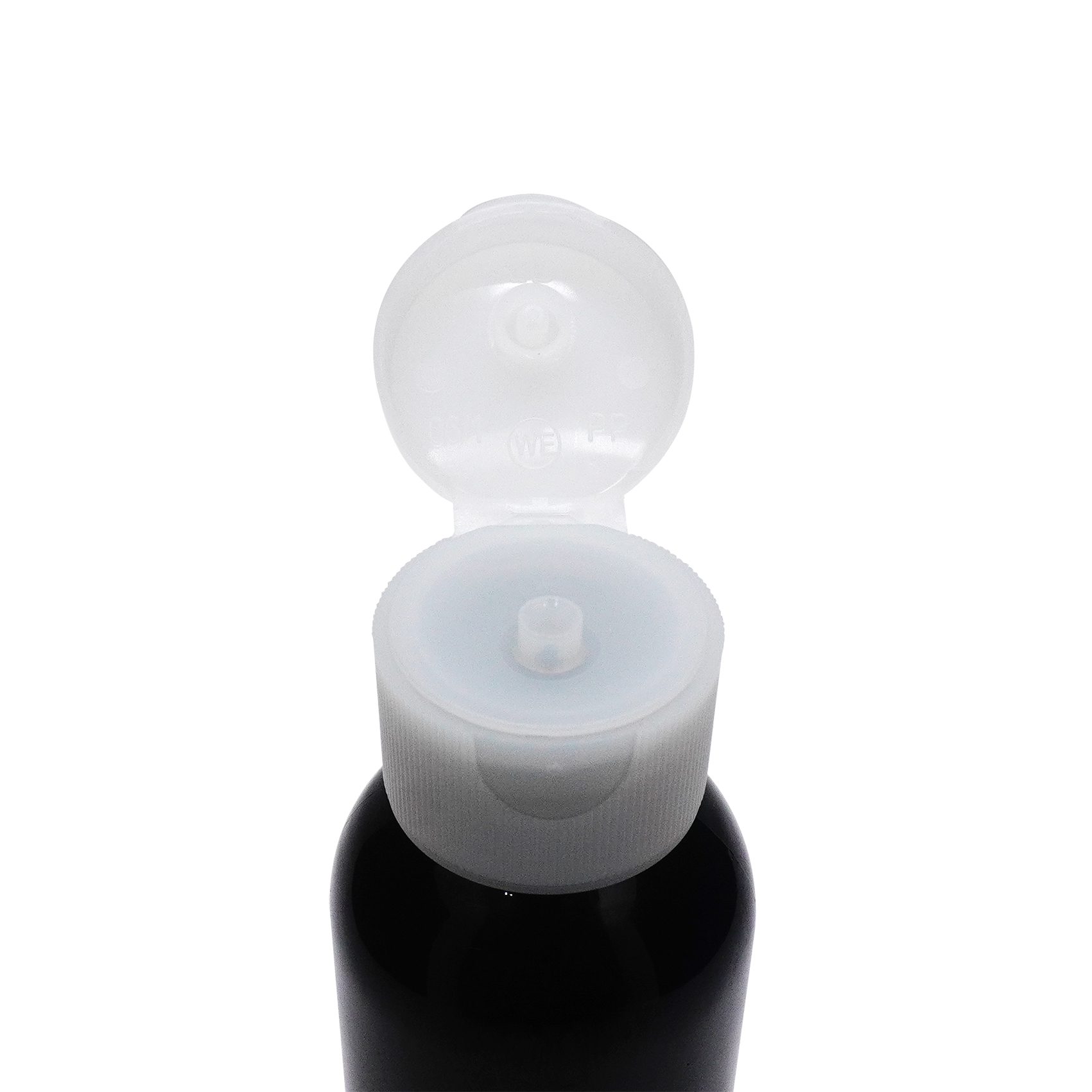 24 410 Transparent Flip Top Cap for Bottle