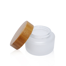 45ml High Quality Glass Cream Jar Bottle with Bamboo Cover