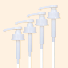 42/410 White Food Pump 5cc Syrup Pump Food Grade Plastic Tamper Evident Honey Pump for Liquid Dispenser