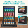 Silicone Refrigerator Mat Prevent Water Leakage Black Under Refrigerator Mat Mini Fridge Silicone Mat