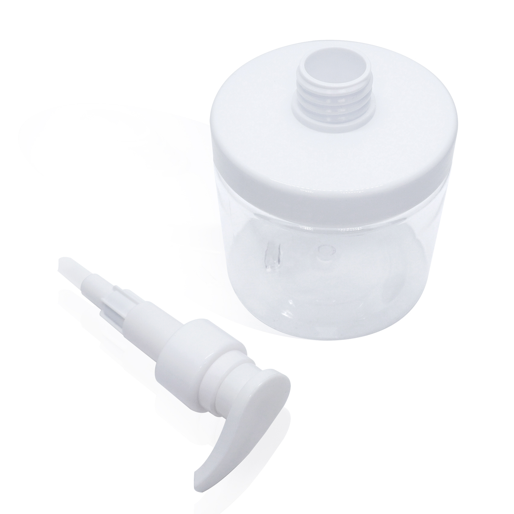 28mm Removable Lotion Pump with 500ml PET Plastic Bottle Cream Jar