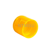 Yellow Plastic Flip Top Cap for Cosmetic Bottle
