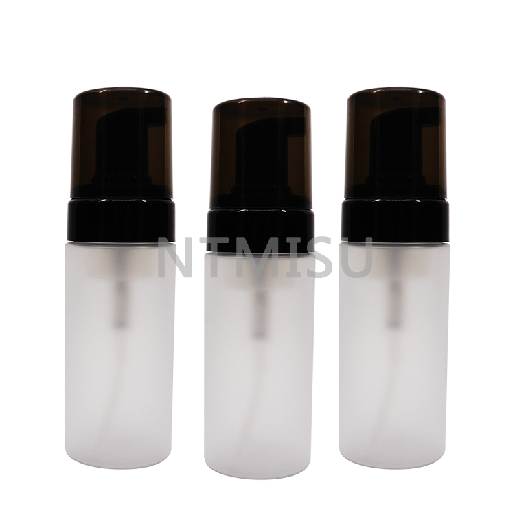 Matte Clear Plastic Foam Bottle with Pump