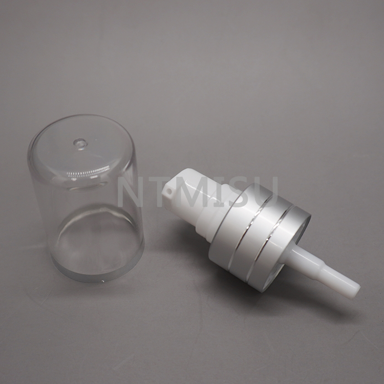 24 410 Silver Shiny Line Cream Pump