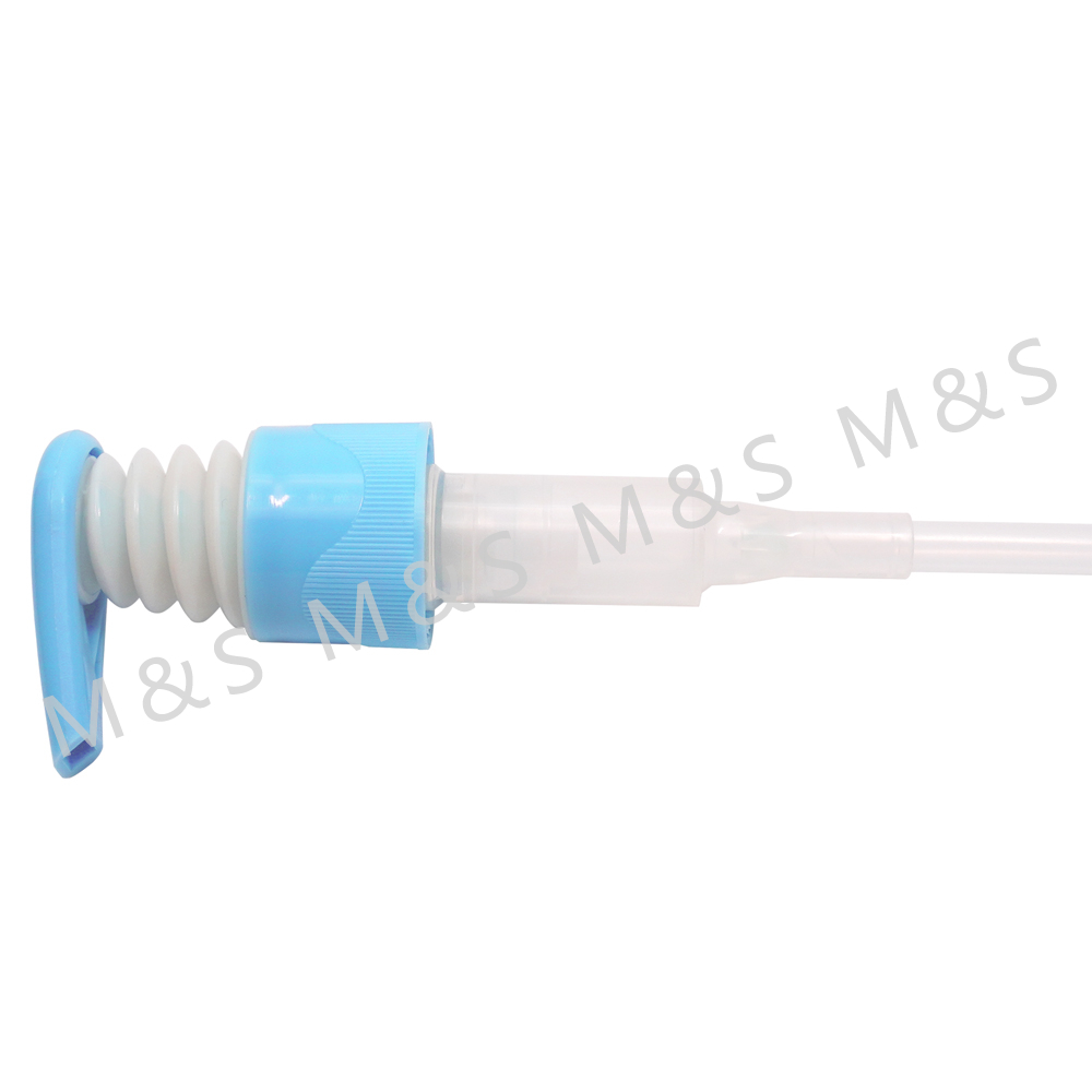 24 410 New Design Blue Shampoo Lotion Pump For Sale
