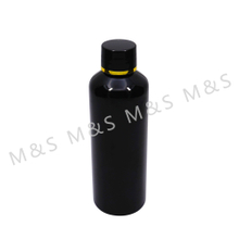 100ml 20 410 PET Black Plastic Bottle With 20 410 Black Screw Cap