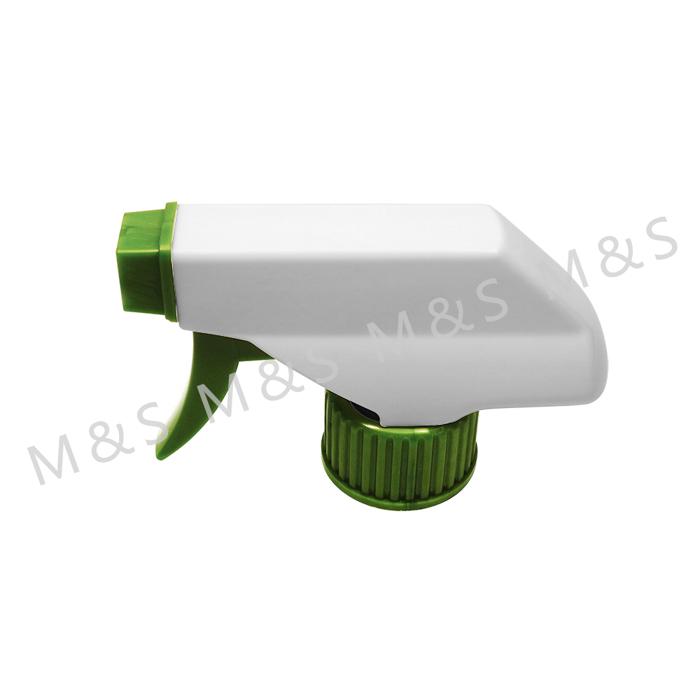 28 410 Green Ribbed Plastic Profesional Trigger Sprayer Pump for Household