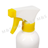 28 410 White and Yellow Ribbed Plastic Square Trigger Sprayer Pump for Garden Watering