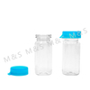 New Product 10ml Transparent Plastic PET Bottle With Blue Cap