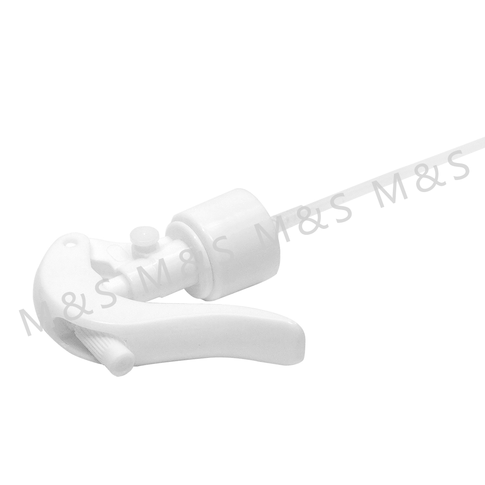 24 410 White Plastic Mini Trigger Sprayer with Lock Button Design