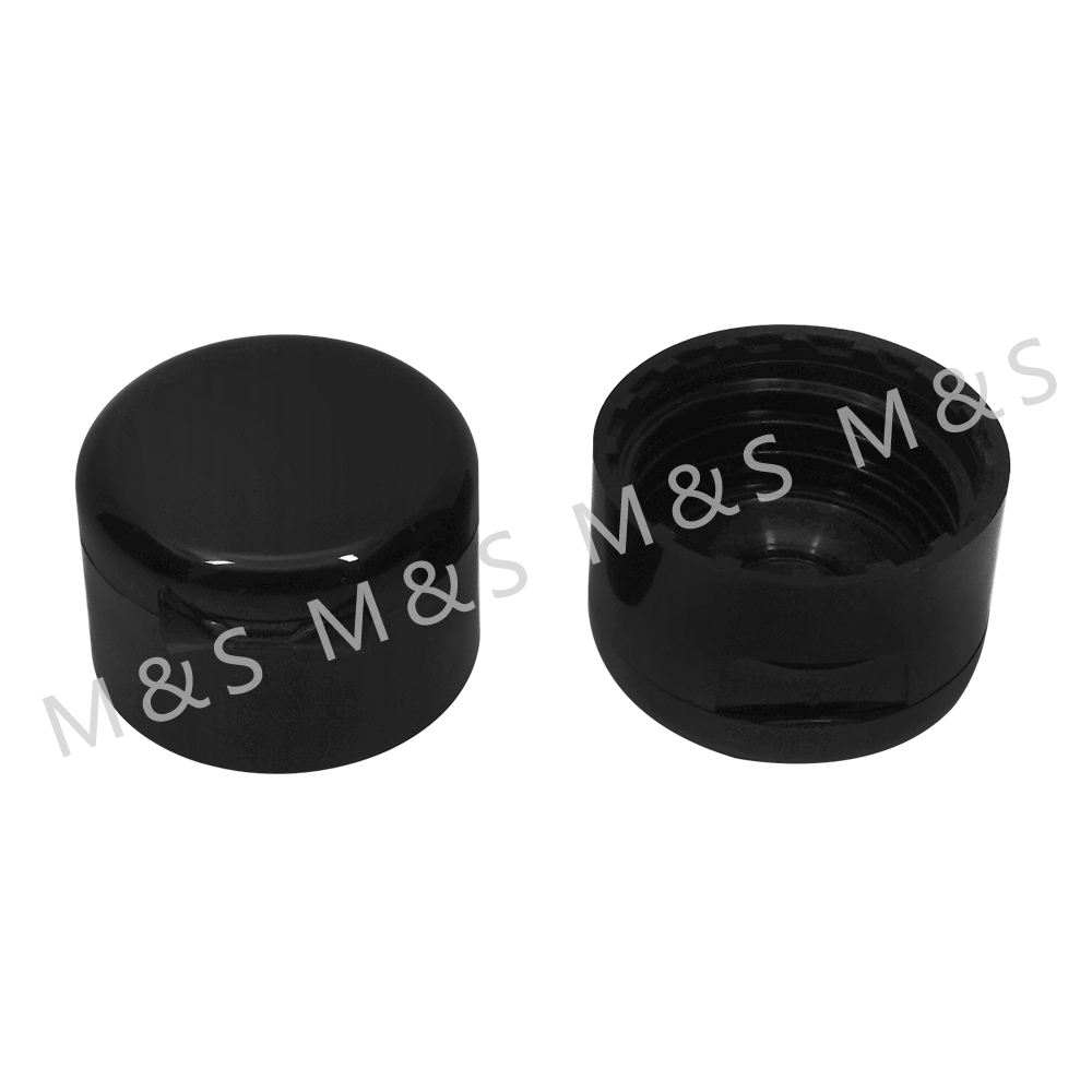 25mm Black Regular Butterfly Flip Top Cap