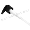 32 410 Black Ribbed Plastic Dispenser Pump for Shampoo Bottle