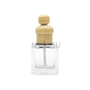 9ml Empty Car Perfume Glass Bottle And Wood Cover with Metal Button